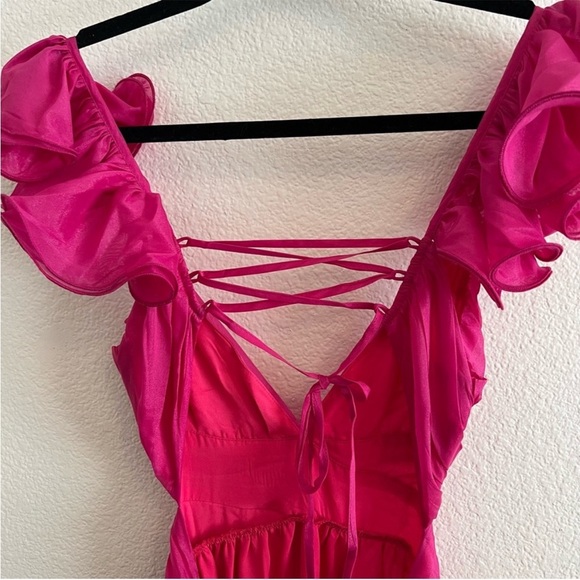 Petal and Pup Bonito Midi Dress - Berry size L - Picture 16 of 16